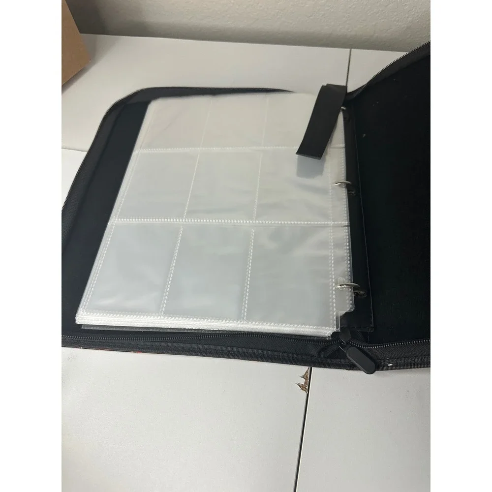 RNFUL Trading Card Binder Unisex OS Black Excellent Fire‎ Dragon 9-Pocket Zipper